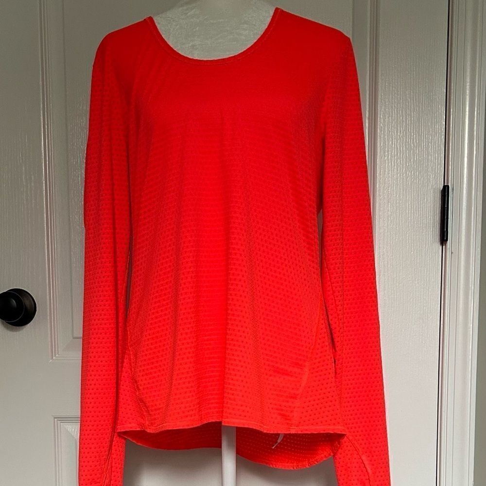 Athleta Women’s Coral Long Sleeve Running Athletic Top Size Large